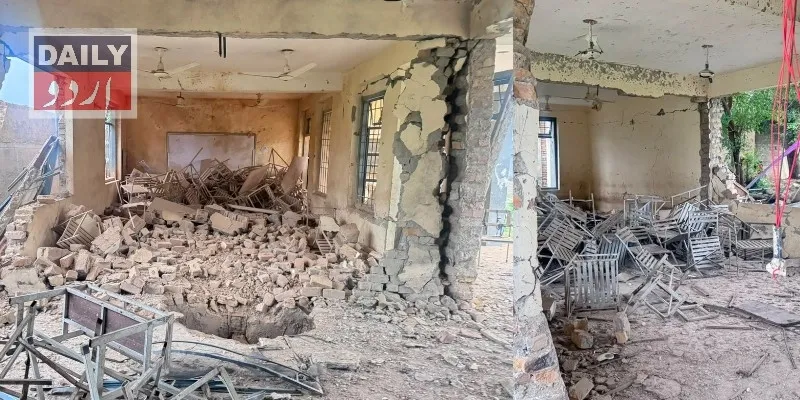 باجوڑ میں دہشت گردوں نے سرکاری سکول بارودی مواد سے تباہ کردیا