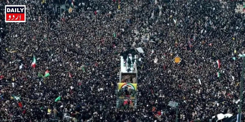 ایران: قاسم سلیمانی کے جنازے میں بھگدڑ سے 56 افراد جاں بحق، 200 سے زائد زخمی، تدفین مؤخر