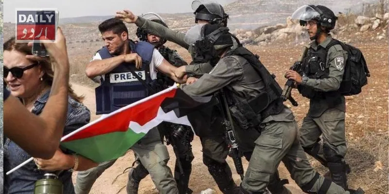 اسرائیلی فوج نے گزشتہ سال فلسطینی صحافیوں پر 260 سے زیادہ حملے کیے، جے ایس سی