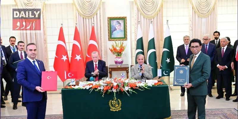 پاکستان اور ترکی کے درمیان ائیر فورس الیکٹرانک وارفیئر سمیت متعدد معاہدوں پر دستخط